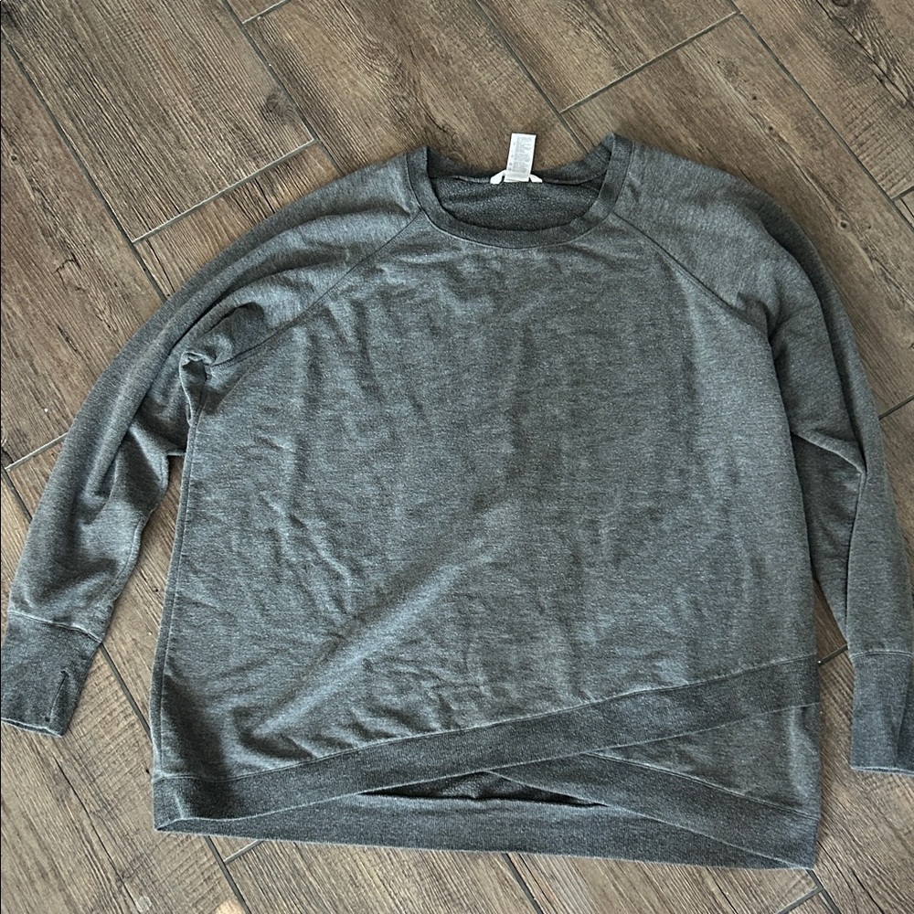 Jockey Women's Gray Crew Neck Sweater
